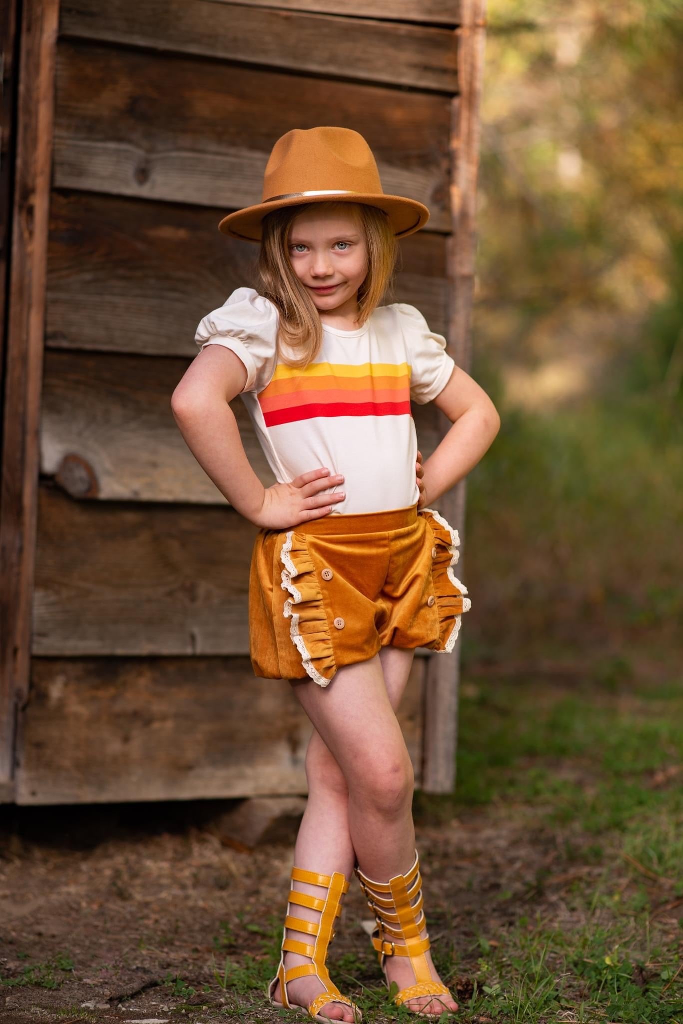 Elle Shorties in Marigold
