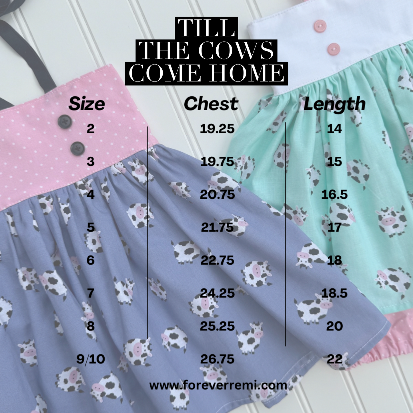 Till The Cows Come Home Top/Periwinkle