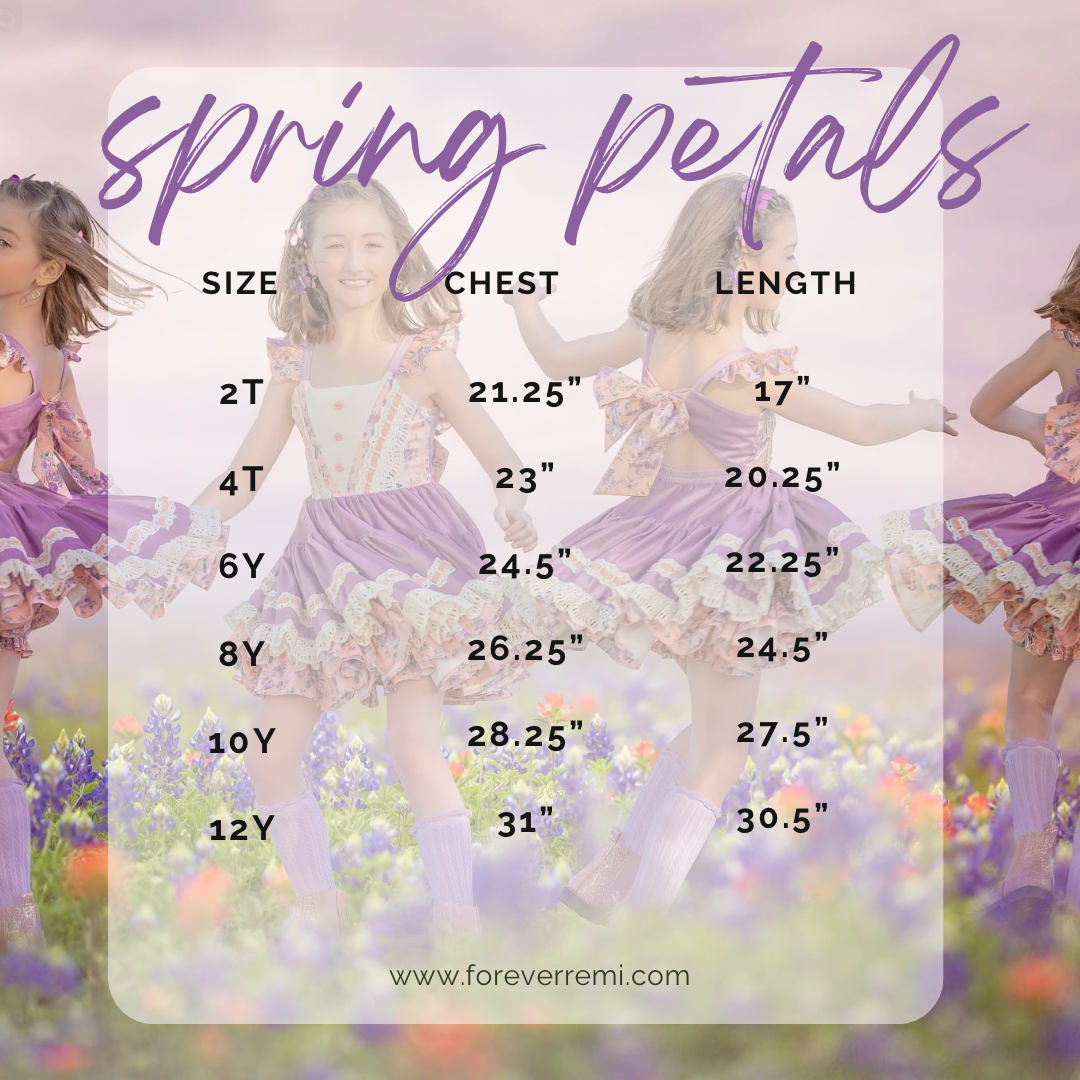 Spring Petals in Peach & Purple Rose