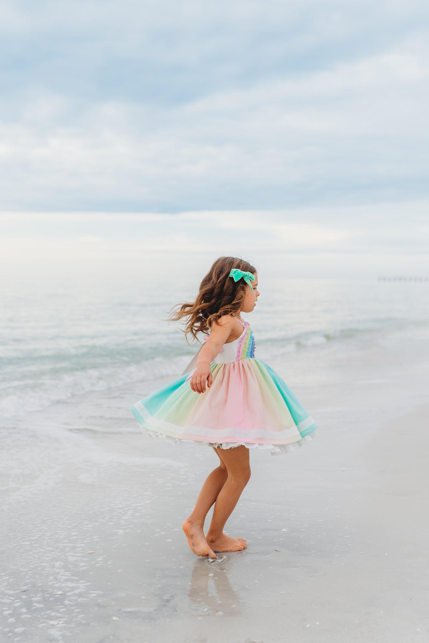 Rainbow Beam in Pastel Ombre