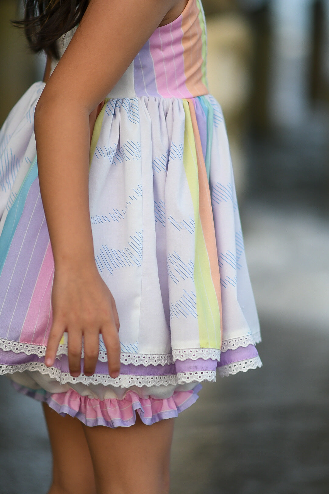 Vintage Sky in Pastel Rainbow