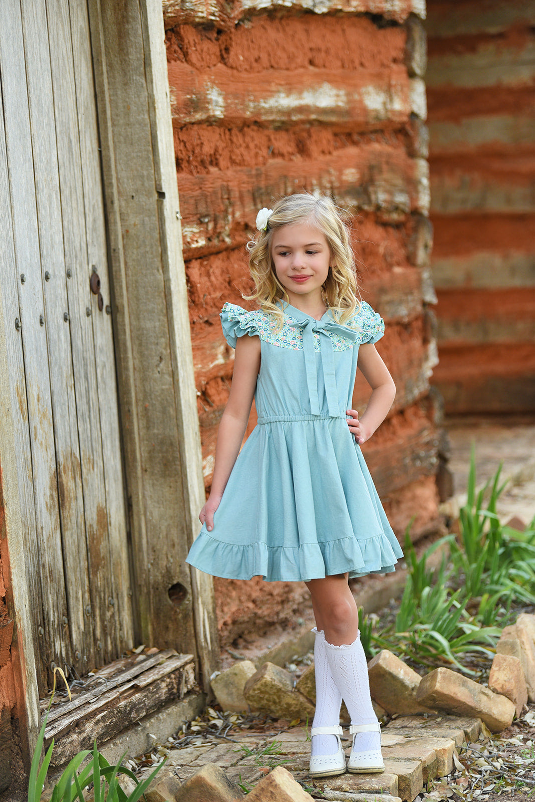 Blue Poppy Dress