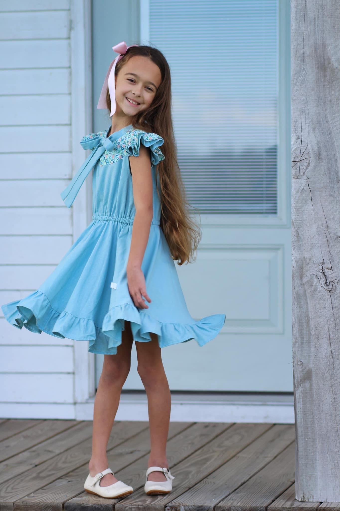 Blue Poppy Dress
