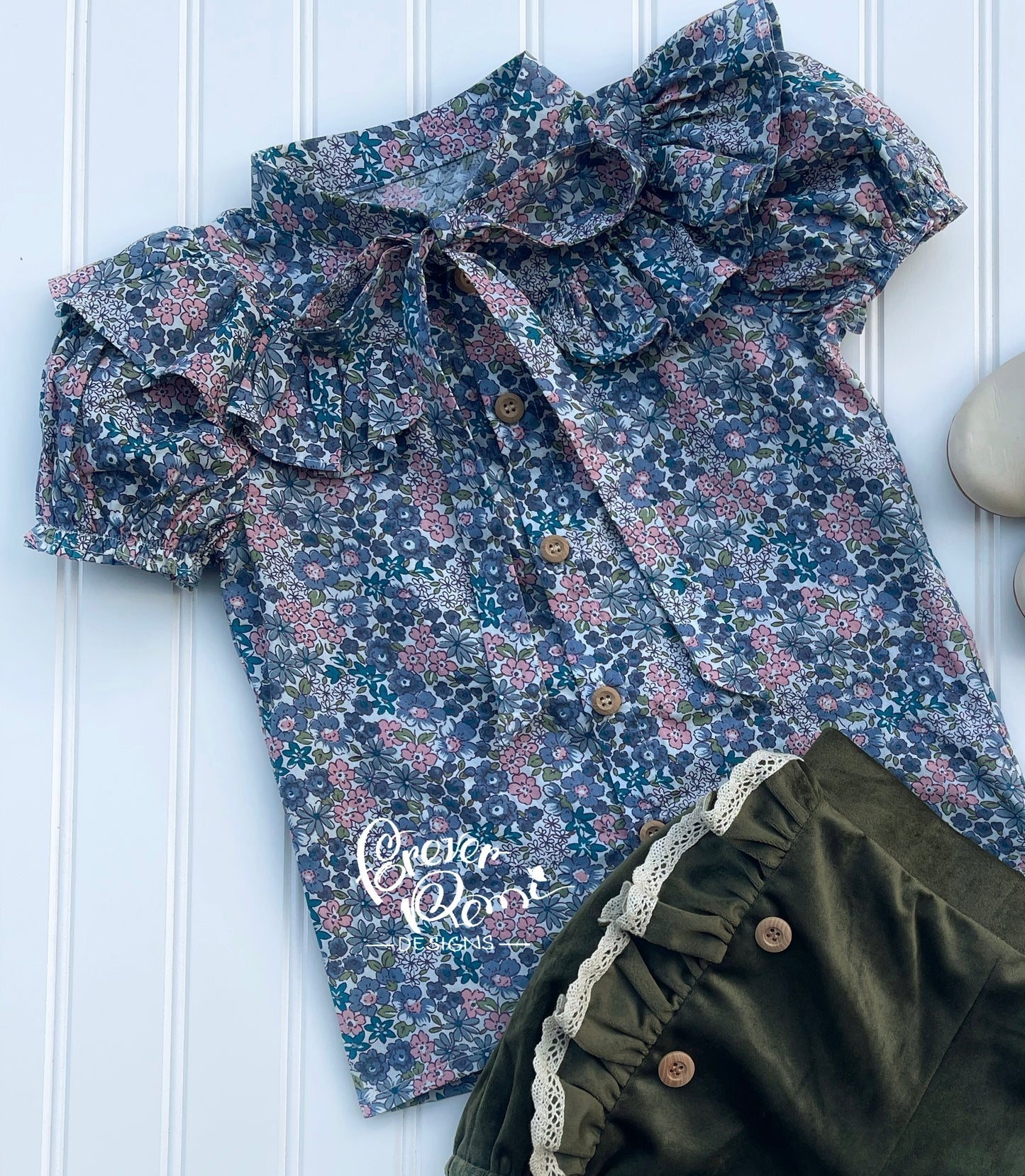 Remi Blouse in Sky